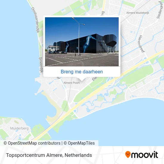 Topsportcentrum Almere kaart