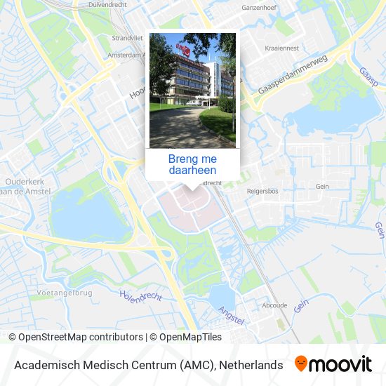 Academisch Medisch Centrum (AMC) kaart