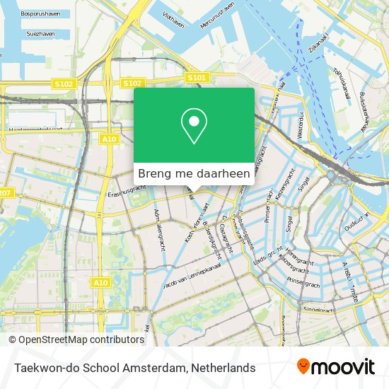 Taekwon-do School Amsterdam kaart