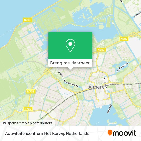 Activiteitencentrum Het Karwij kaart