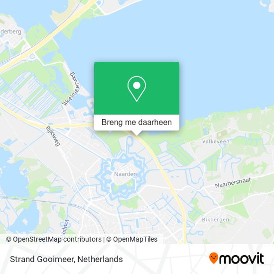 Strand Gooimeer kaart