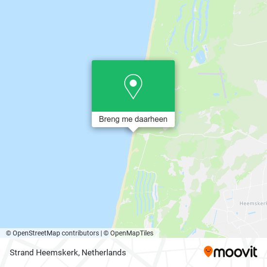 Strand Heemskerk kaart