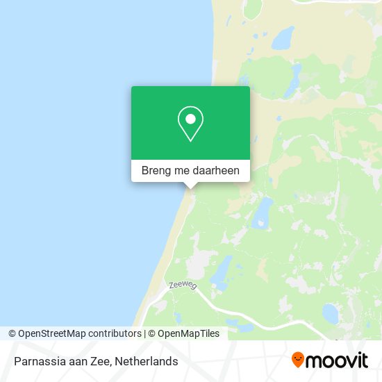 Parnassia aan Zee kaart