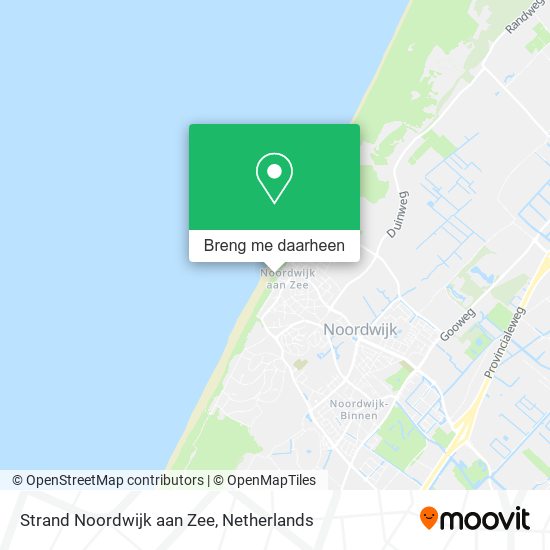 Strand Noordwijk aan Zee kaart