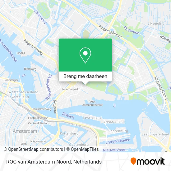 ROC van Amsterdam Noord kaart
