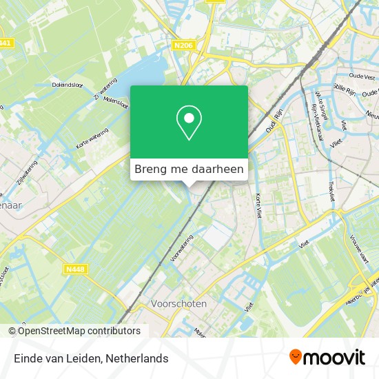 Einde van Leiden kaart