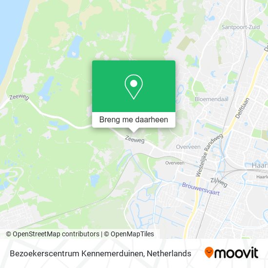 Bezoekerscentrum Kennemerduinen kaart
