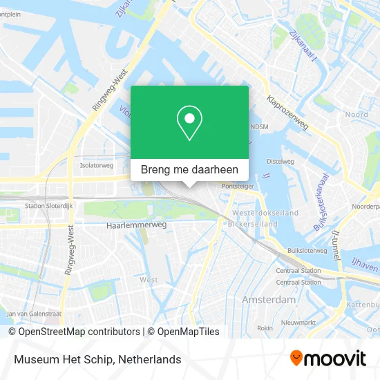 Museum Het Schip kaart