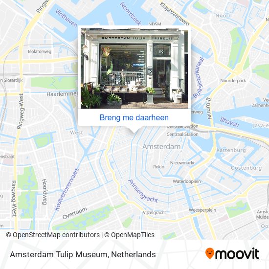 Amsterdam Tulip Museum kaart