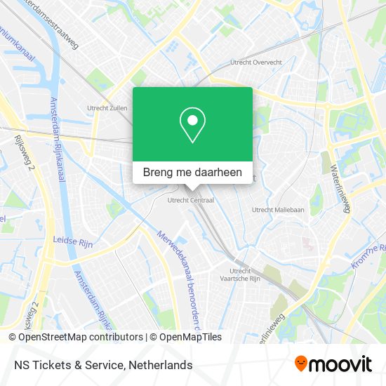 NS Tickets & Service kaart