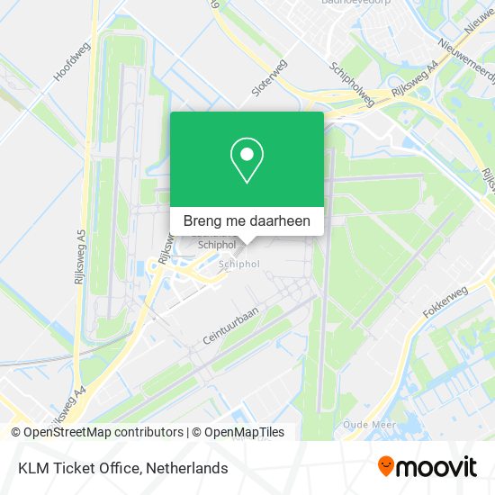 KLM Ticket Office kaart