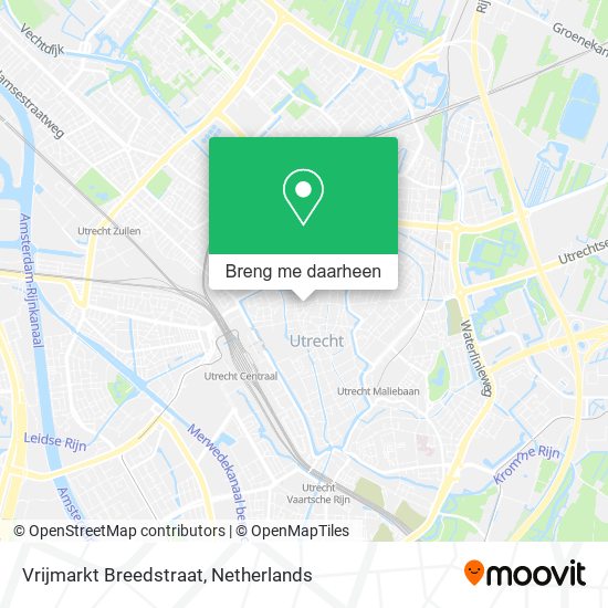Vrijmarkt Breedstraat kaart