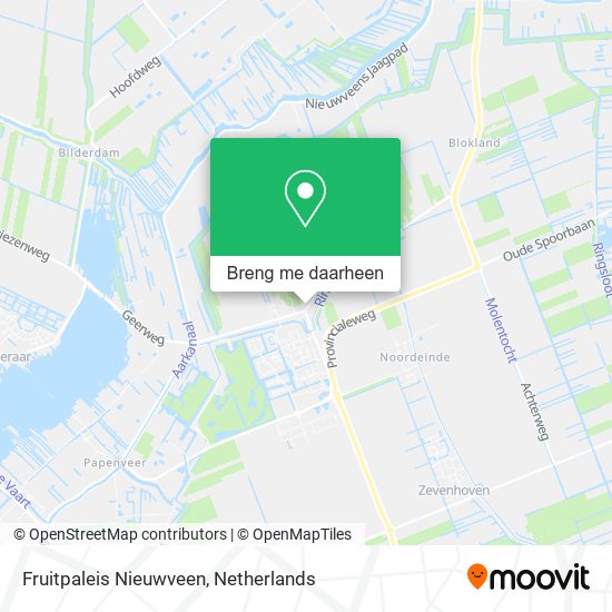 Fruitpaleis Nieuwveen kaart