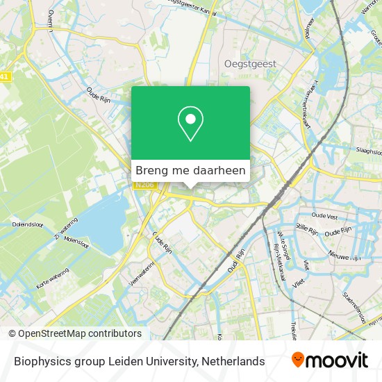 Biophysics group Leiden University kaart