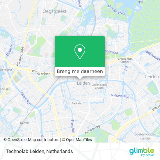 Technolab Leiden kaart
