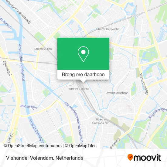 Vishandel Volendam kaart