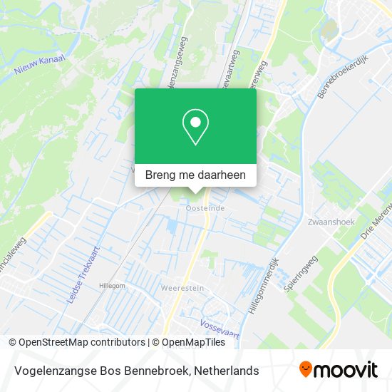 Vogelenzangse Bos Bennebroek kaart