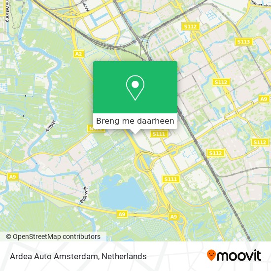 Ardea Auto Amsterdam kaart
