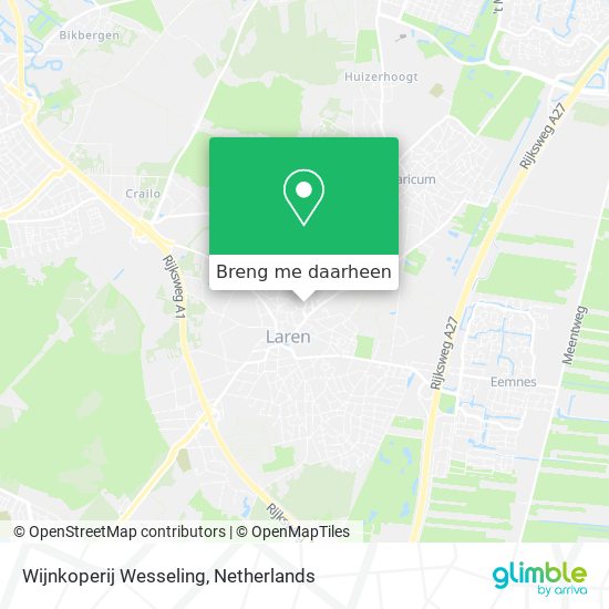 Wijnkoperij Wesseling kaart