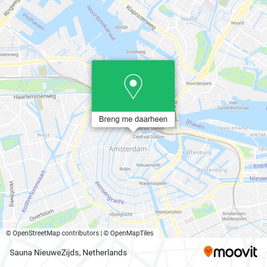 Sauna NieuweZijds kaart