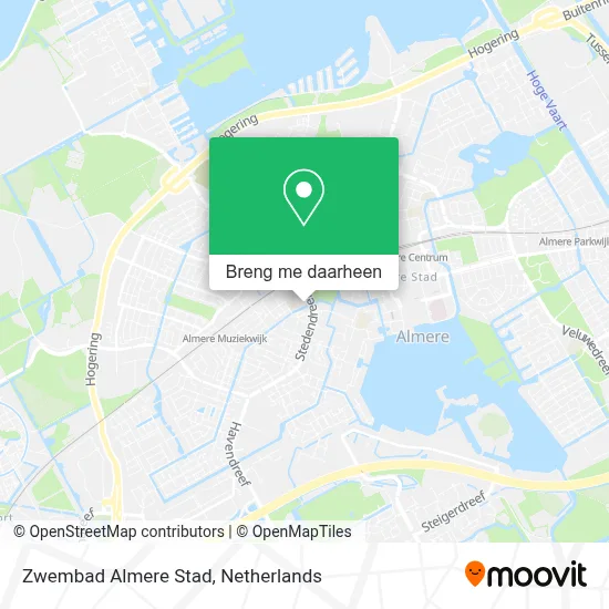 Zwembad Almere Stad kaart