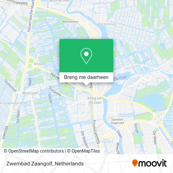 Zwembad Zaangolf kaart