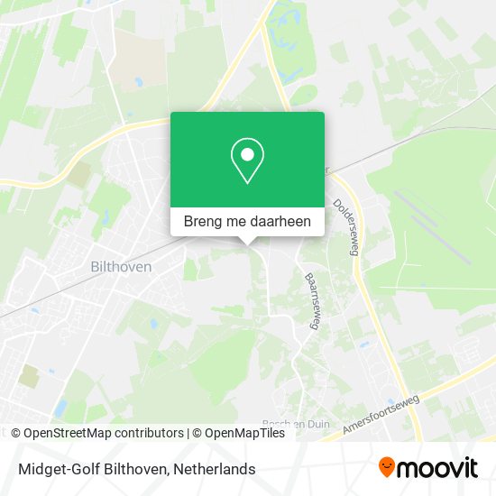 Midget-Golf Bilthoven kaart