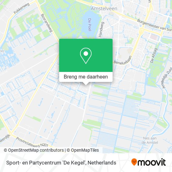 Sport- en Partycentrum 'De Kegel' kaart