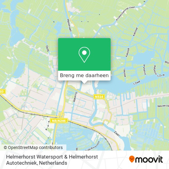 Helmerhorst Watersport & Helmerhorst Autotechniek kaart