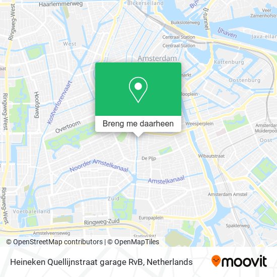 Heineken Quellijnstraat garage RvB kaart