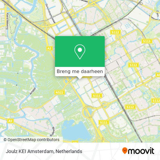 Joulz KEI Amsterdam kaart