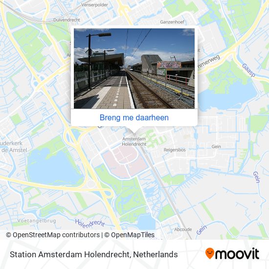 Station Amsterdam Holendrecht kaart