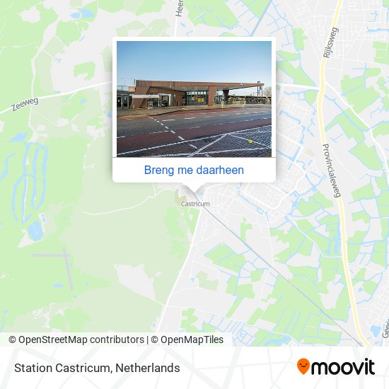 Station Castricum kaart