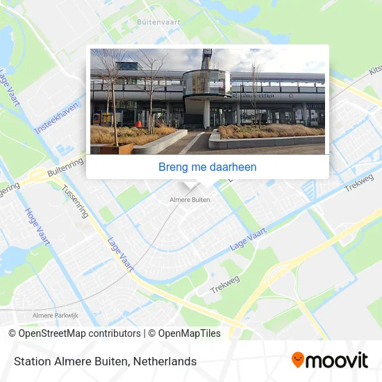 Station Almere Buiten kaart