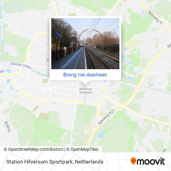 Station Hilversum Sportpark kaart
