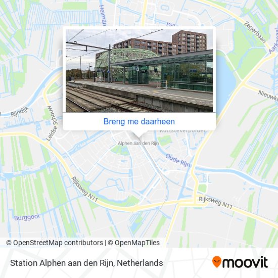 Station Alphen aan den Rijn kaart