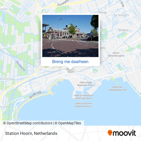 Station Hoorn kaart