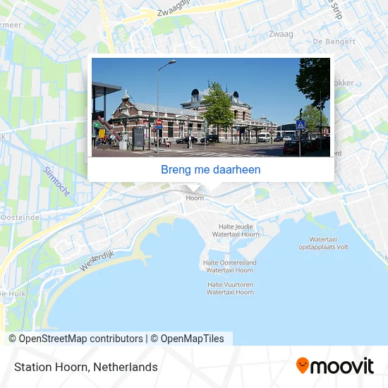 Station Hoorn kaart