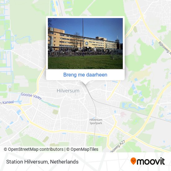 Station Hilversum kaart