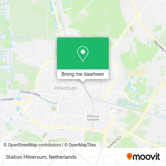 Station Hilversum kaart