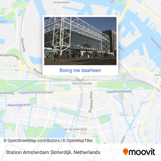 Station Amsterdam Sloterdijk kaart