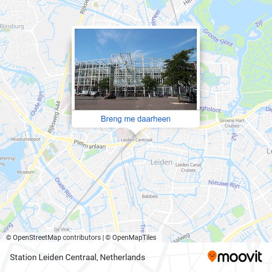 Station Leiden Centraal kaart