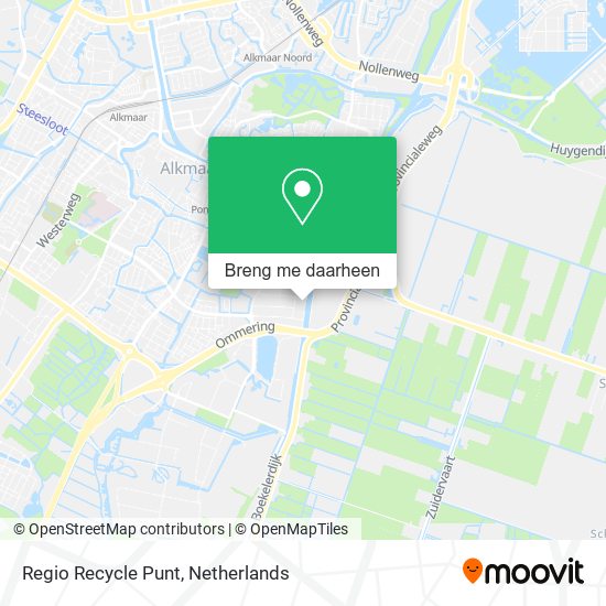 Regio Recycle Punt kaart