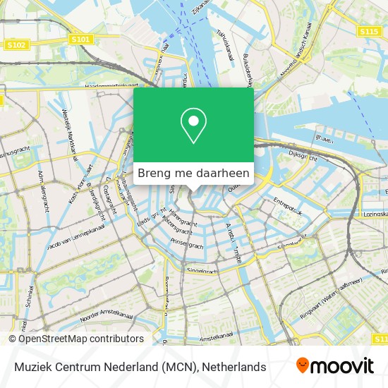 Muziek Centrum Nederland (MCN) kaart