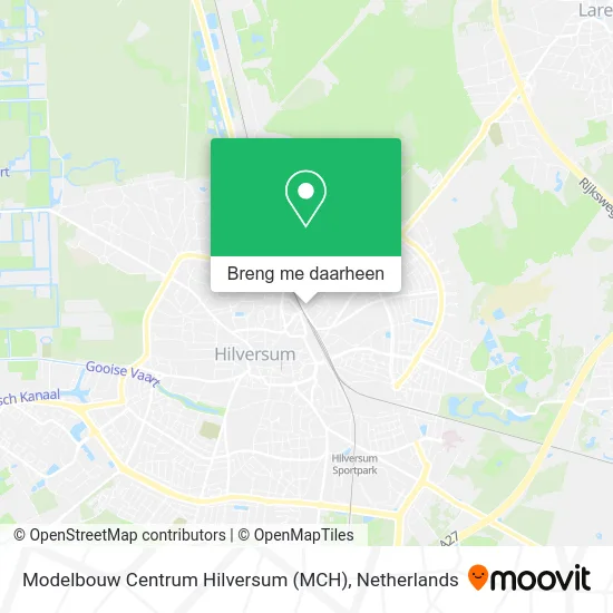 Modelbouw Centrum Hilversum (MCH) kaart