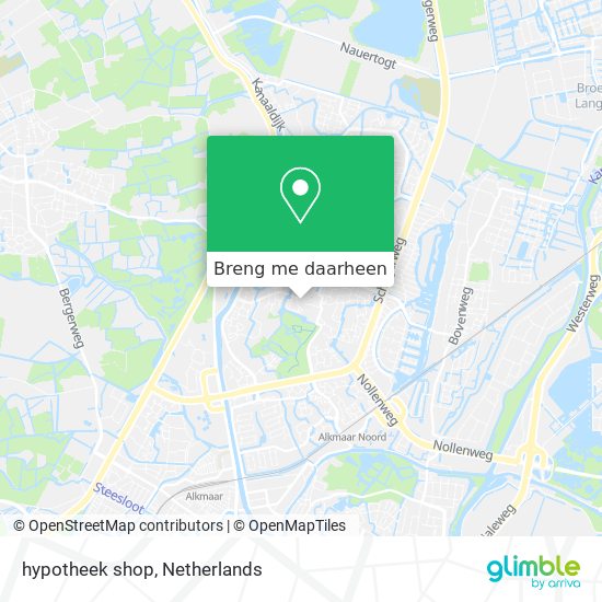 hypotheek shop kaart