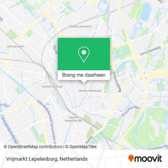 Vrijmarkt Lepelenburg kaart