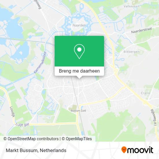 Markt Bussum kaart