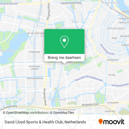 David Lloyd Sports & Health Club kaart