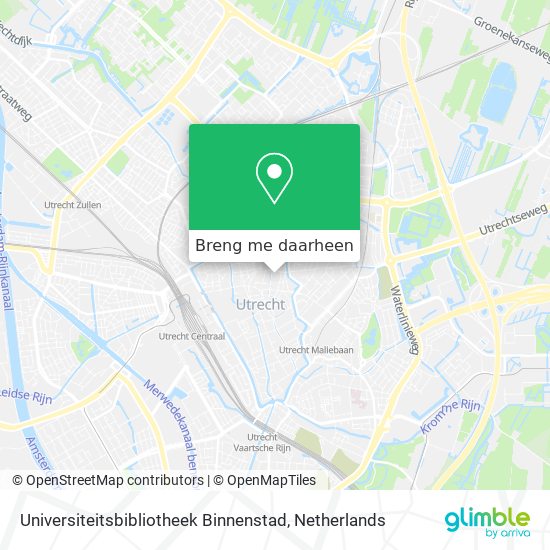 Universiteitsbibliotheek Binnenstad kaart